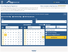 Tablet Screenshot of flygresor.se